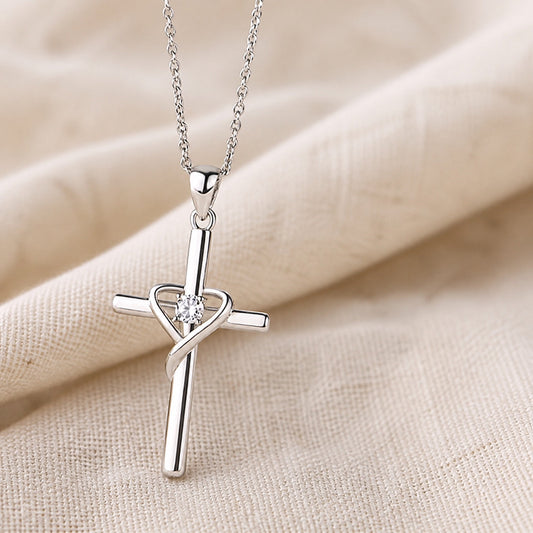 Radiant Delicate Cross Necklace
