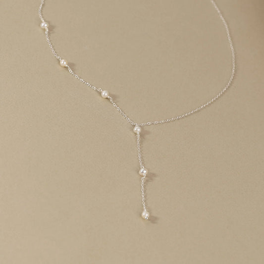 Vintage Pendant Pearls Necklace