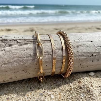 Multi-layer Snake Bone Chain Bracelet Set