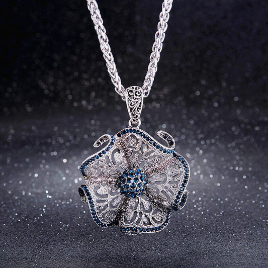 Majestic Sapphire Charm Necklace