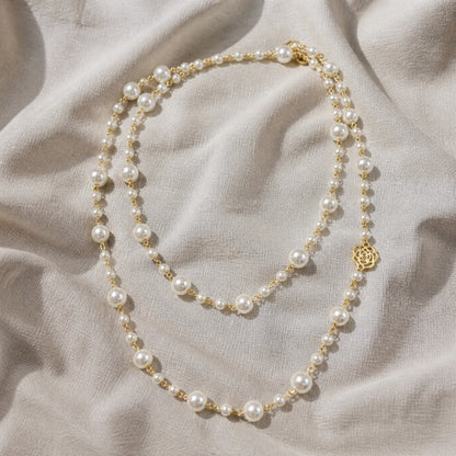Majestic White Pearl Necklace