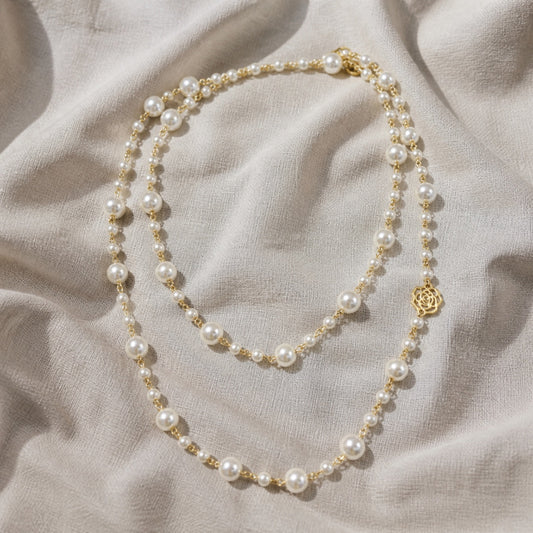 Majestic White Pearl Necklace