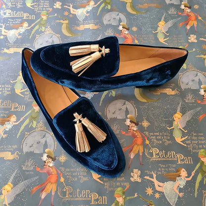 Geneviève – Midnight Tassel Loafers