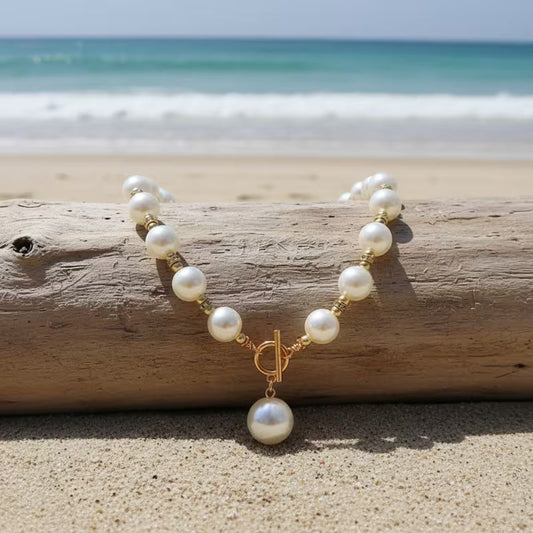 Chunky Pearl Necklace Set