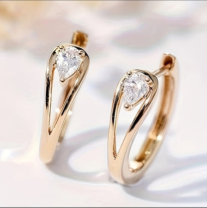 Micro-Pavé Zirconia Stud Earrings