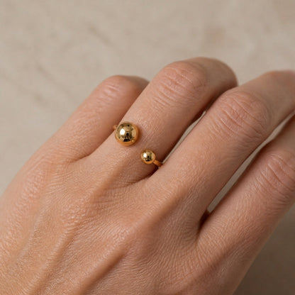 Noble Orbital Gold Ring