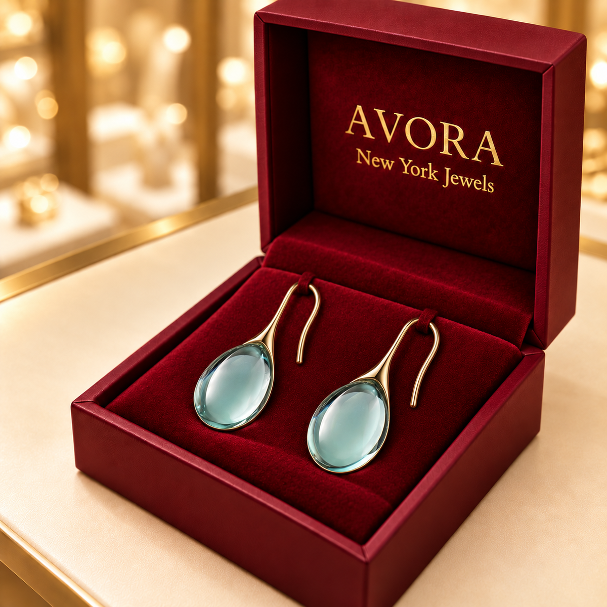 Gold and Silver Crystal Drop Earrings
