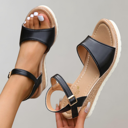 Delphine Orthopedic Wedge Sandals - Adjustable Straps Breathable