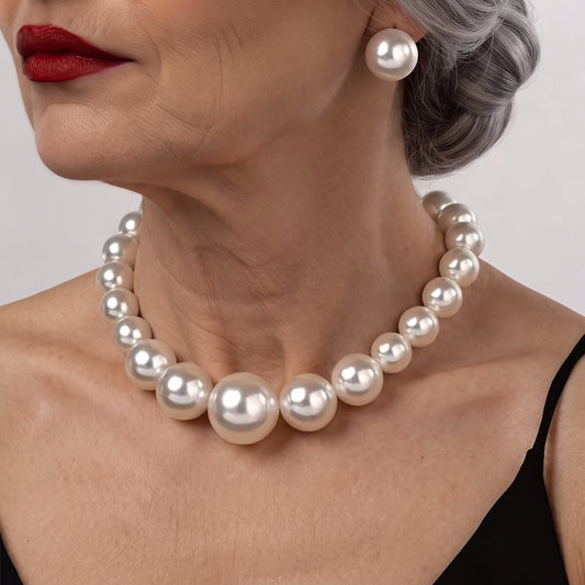 Classic Vintage Pearl Jewelry Set