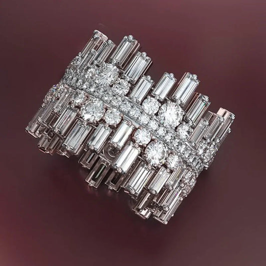 Majestic Silver Cubic Zirconia Ring
