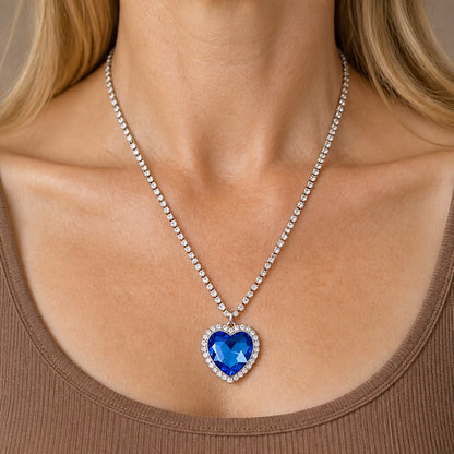 Majestic Heart Sapphire Necklace