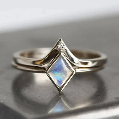 Timeless Chic Rhombic Opal Ring