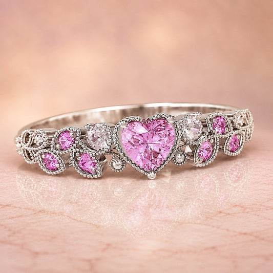 Heart Cut Gemstone Ring