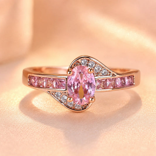 Majestic Pink Zirconia Ring