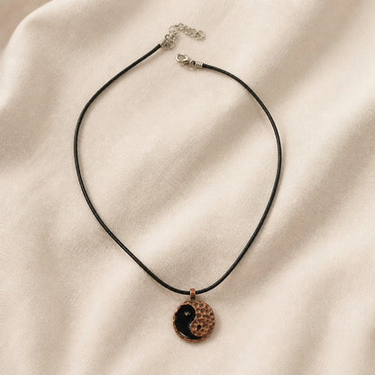 Yin Yang Charm Pendant Necklace