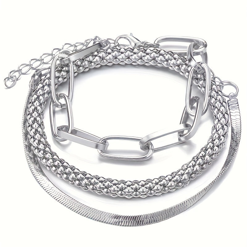 Multi-layer Snake Bone Chain Bracelet Set