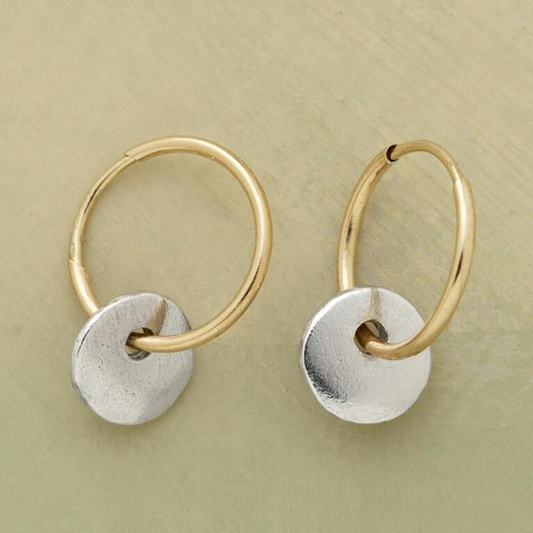 Vintage Gold and Silver Earrings