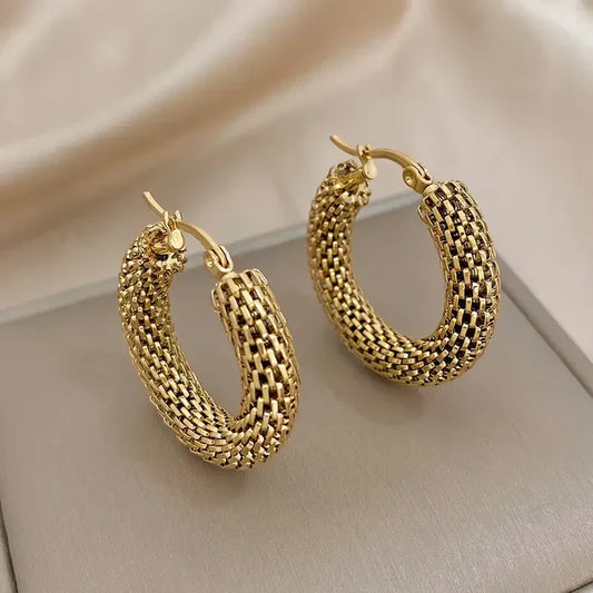 Golden Tide Hoop Earrings | Gold